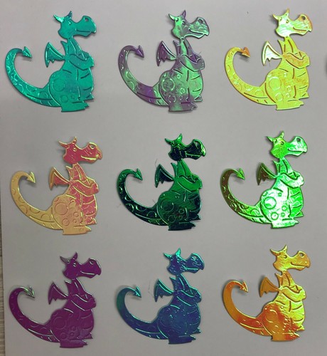 Dragon die cuts - cuts, assorted