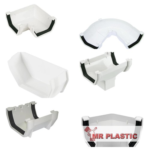 Floplast 114mm square - square, gutter