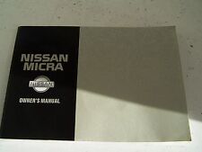 Nissan Micra Owner`s manual (1992-1997)
