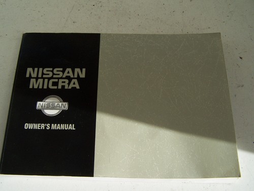 Nissan micra owner - owner`s, manual