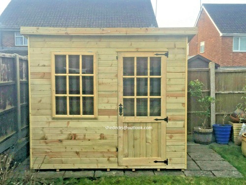 Summerhouse garden pent - summerhouse, shed