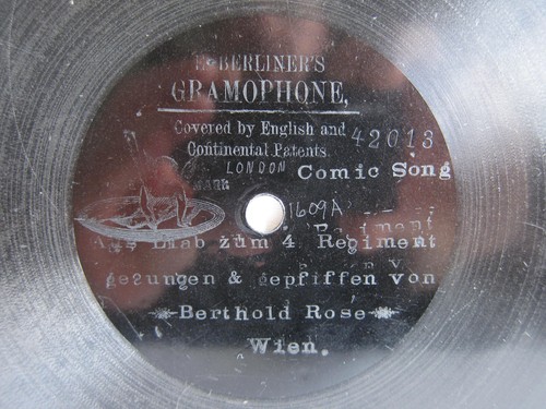 78rpm berliner gramophone - 78rpm, e.