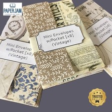 8 Mini Handmade Envelopes with