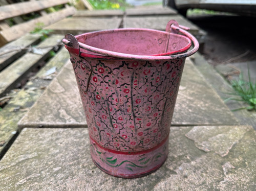 Vintage pink hand painted - pink,