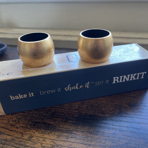 Rinkit napkin rings - 6, gold