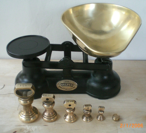 Salter black kitchen scales - black,