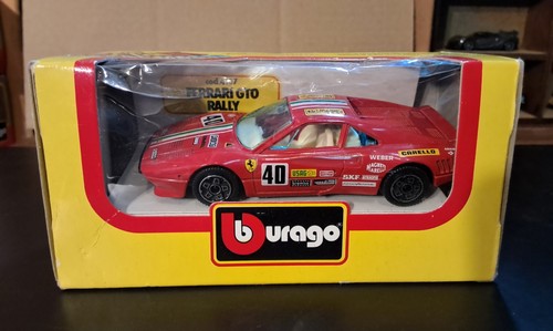 Bburago red ferrari gto rally - ferrari,