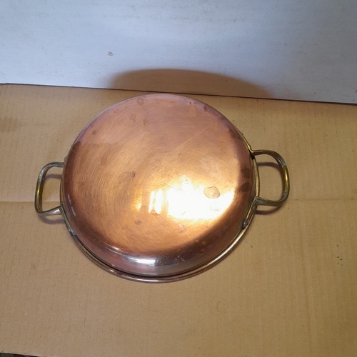 Copper flat pan dish - flat,