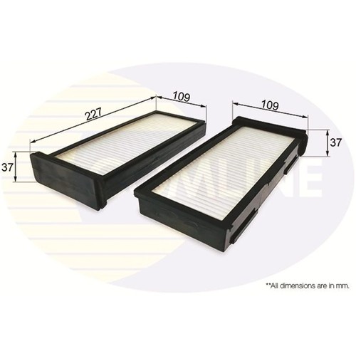 Cabin air filter pollen fits - air,