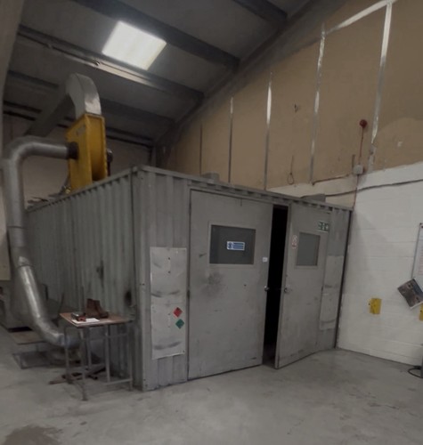 Metal full spray booth - metal,