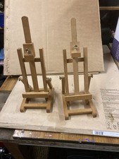 4x Wooden Mini Easels. About 10 Years  old. Artist no longer needs them. Pine .