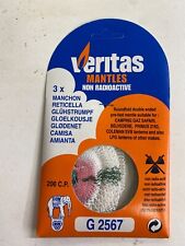 Veritas Mantles NRA G2567 Pack Of 3 200 CP Camping Gaz Primus Coleman LPG NOS