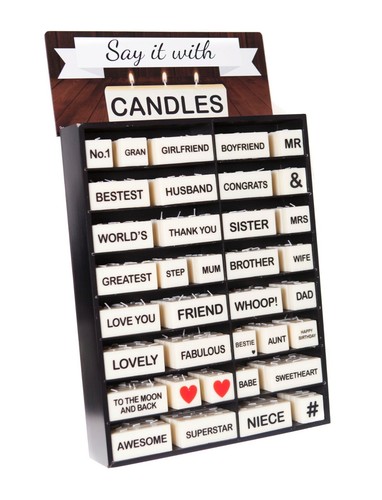 Say with candles - with, novelty