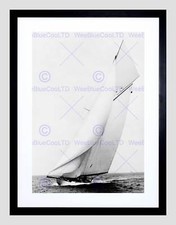 VINTAGE TRANSPORT SAILING SHIP COLUMBIA SEA WIND USA FRAMED ART PRINT B12X3549