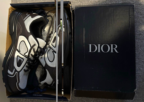 Dior b30 grey black mesh - dior,