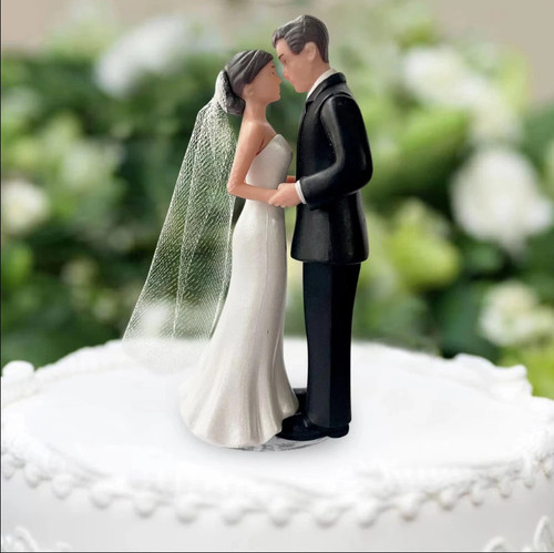 Elegant bride groom cake - bride,