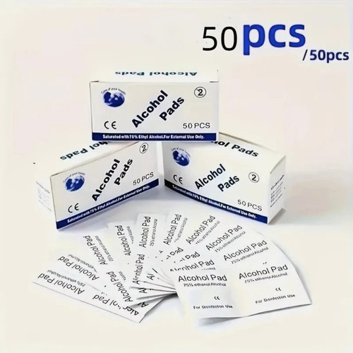 50pcs alcohol wipes - 75%,
