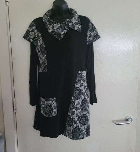 Joe browns black floral panel - browns,