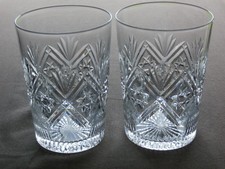 2 x  TUDOR Crystal 4" Tall