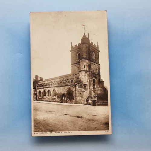 Shaftesbury postcard 1932 - shaftesbury,