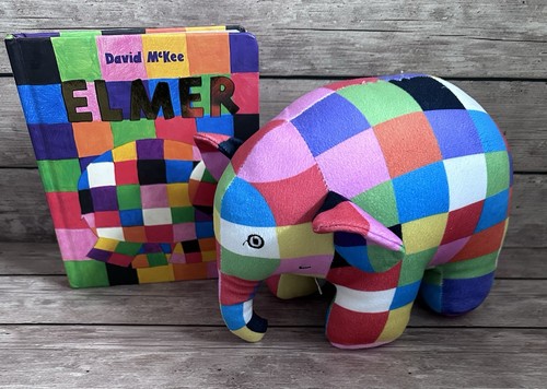 Elmer soft toy elephant - elmer,