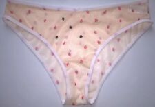 Sexy Sheer / See Thru Peach School Girls Knickers Panties Sissy CD TV 32 - 42"