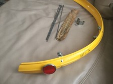 NOS Vintage 1950s Bike Hugh Porter STAR by BANTEL Yellow Mudguard Rear Fender
