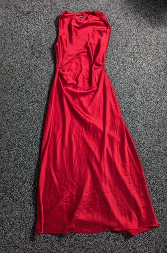 Zara satin maxi dress large - maxi,