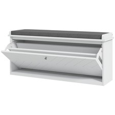 HOMCOM Shoe Bench with Flip