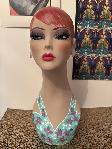 Hand painted mannequin - mannequin, head