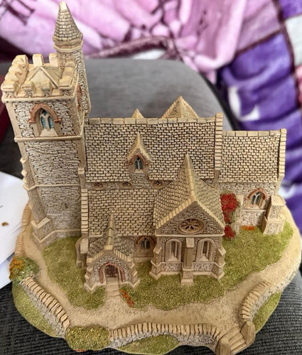 Resin church miniature - resin,