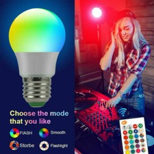 RGB Bulb LED Light B22 16