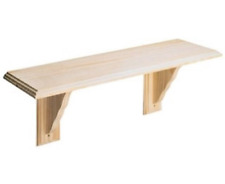 New Natural Wooden Wood Shelf Storage Unit Kit Home Wall Mounted Corner Shelves