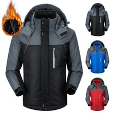 Mens Winter Warm Fleece Jacket Coats Lining Thick Waterproof Mountain Jackets UK