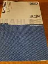 MAHLE LX1000 Air Filter fits FORD GALAXY I SEAT ALHAMBRA VW SHARAN 1995-2010