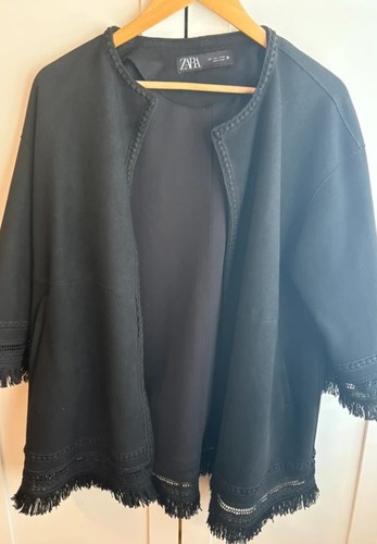 Zara faux suede embroidered - zara,