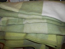 BEDSPREAD VINTAGE GREEN CHECK