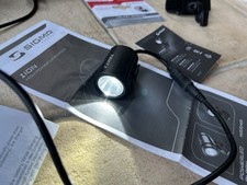 Sigma KARMA Front Bike Light & IION Battery & Helmet Bracket. Needs Charger