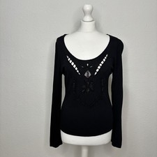 Zara Black Embellished Beaded