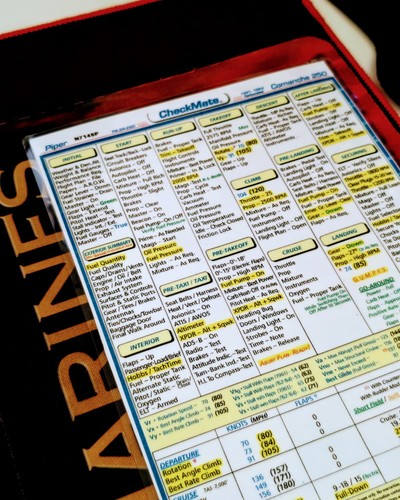 Checkmate pilot checklist - checkmate,