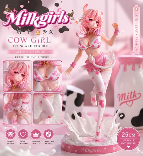Anime cow girl figure 25cm - anime,