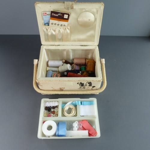 Sewing box with contents - sewing,