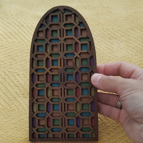 Handcrafted wooden geometric - handcrafted,