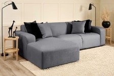 Luxury Velvet Chaise Sofa Chaise Lounge Corner Longue Settee Couch Loveseats UK