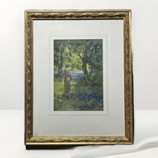 Framed Print of Bluebell Woods-Spring Landscape-28 x 35 cm-Ready to Hang