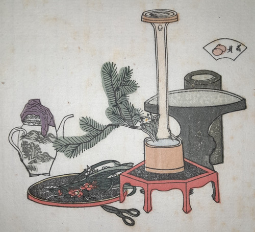 Ikebana equipment print - ikebana,