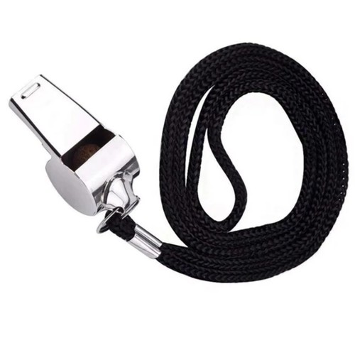 2pc metal referee whistle with - whistle,