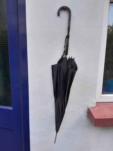 Vintage parasol black - vintage,
