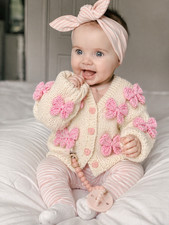 Handmade Cream Baby Cardigan
