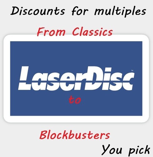 Laser disc movies you pick - laser,